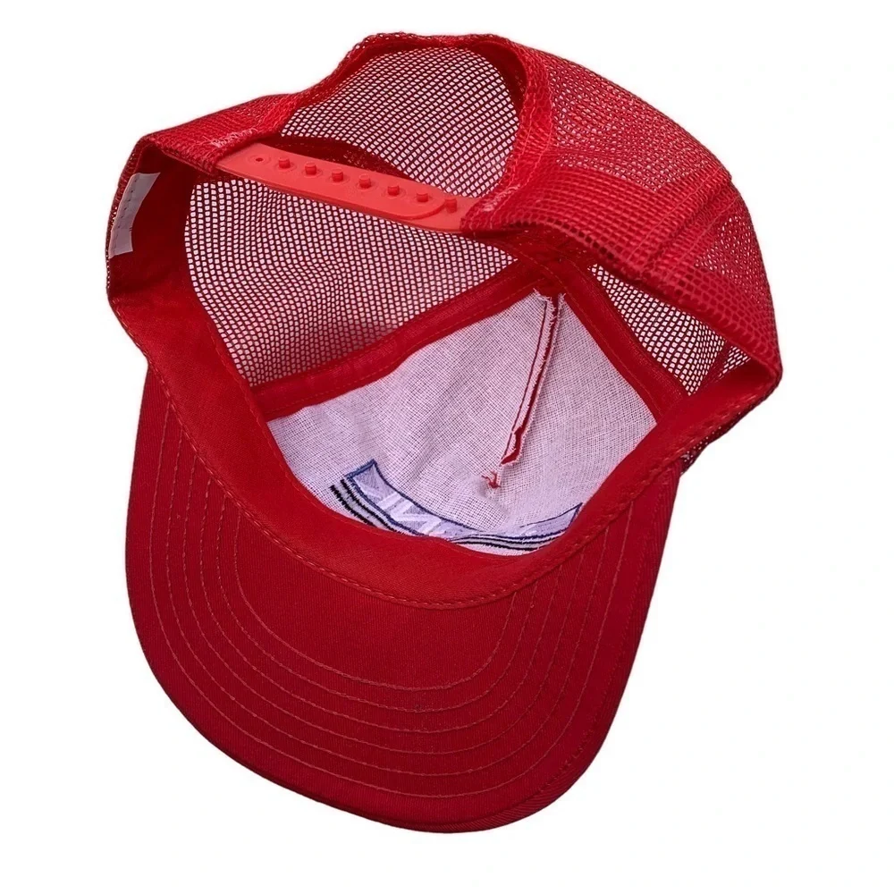 Vintage Embroidery Swank SnapBack Mesh Trucker Hat 80 90s Made in USA